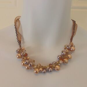 (3/$20) Cookie Lee faux Antique Beaded necklace